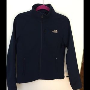 Navy soft shell jacket